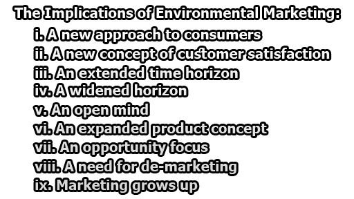 The implications of Environmental Marketing - The Implications of Environmental Marketing