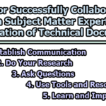 Tips for Successfully Collaborating with Subject Matter Experts in the Creation of Technical Documents