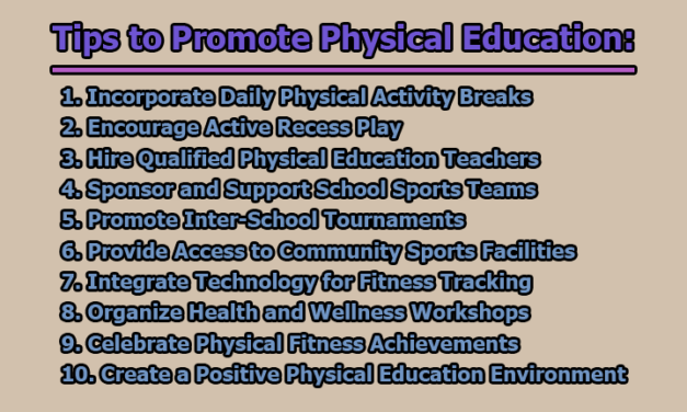 Tips to Promote Physical Education