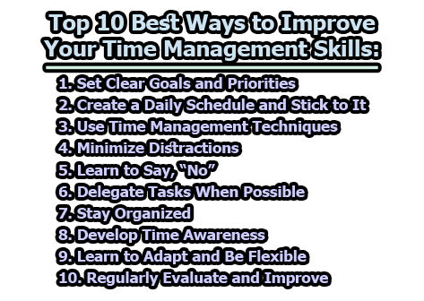 Top 16 Proven Ways to Improve Time Management Skills