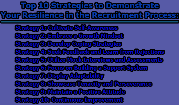 Top 10 Strategies to Demonstrate Your Resilience in the Recruitment Process
