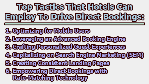 Top Tactics That Hotels Can Employ To Drive Direct Bookings