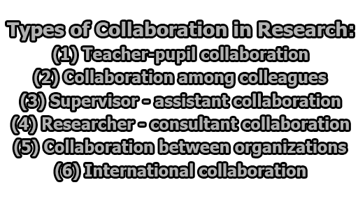 Types of Collaboration in Research