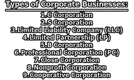 Types of Corporate Businesses | How Corporate Businesses Work