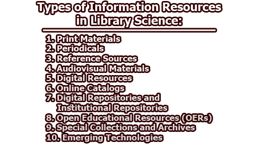 types of research in library science
