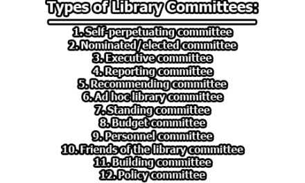 Types of Library Committees | Responsibilities of a Library Committee