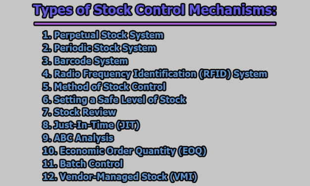 Types of Stock Control Mechanisms