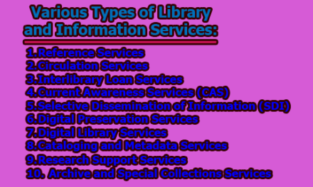 Various Types of Library and Information Services