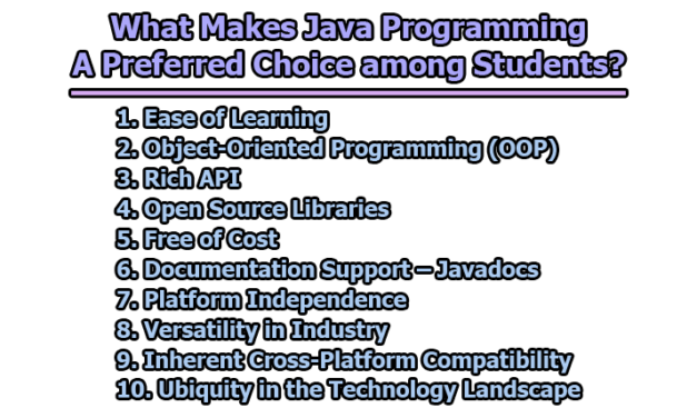 What Makes Java Programming a Preferred Choice among Students?