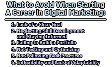 What to Avoid When Starting a Career in Digital Marketing